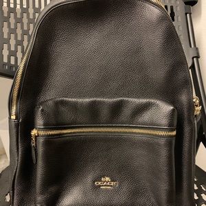 Coach Large Pebble Leather Backpack NWT